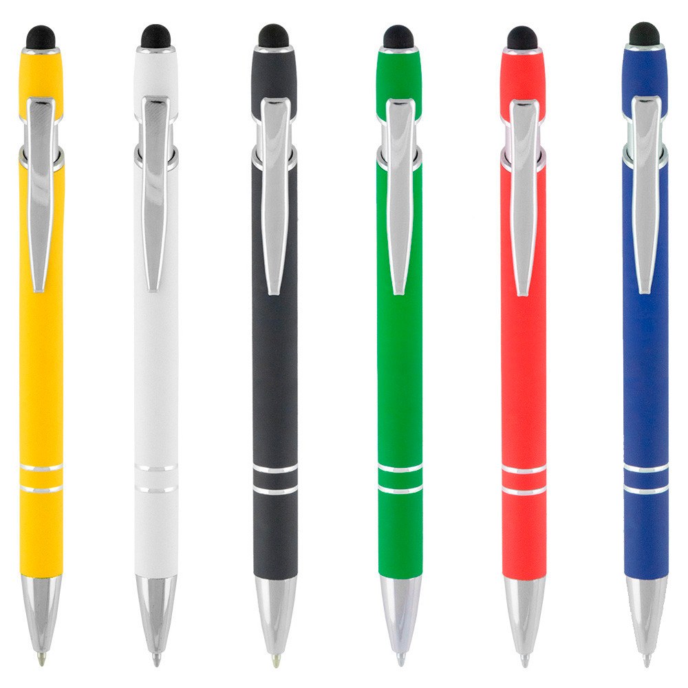 EgotierPro 37513 - Aluminum Pen with Rubber Finish & Touch Pointer EVEN