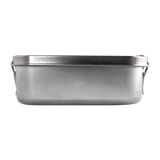 EgotierPro 52037 - Stainless Steel Lunch Box 700ml Snap LEMON
