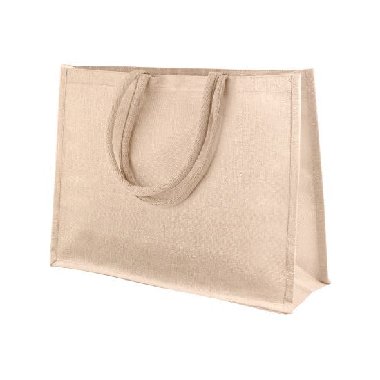 EgotierPro 52559 - Juco Beach/Shopping Bag with Cotton Handles OBER
