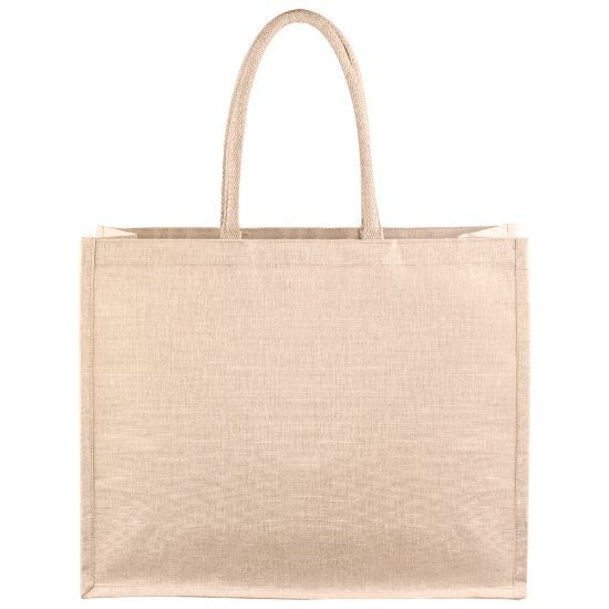 EgotierPro 52559 - Juco Beach/Shopping Bag with Cotton Handles OBER