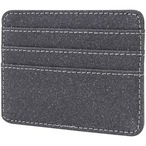 EgotierPro 53017 - Recycled Leather Three-Pocket Card Holder