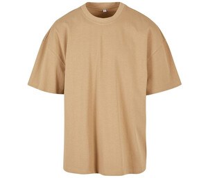 BUILD YOUR BRAND BY163 - ULTRA HEAVY COTTON BOX TEE Union Beige
