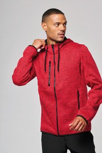 PROACT PA365 - Mens heather hooded jacket