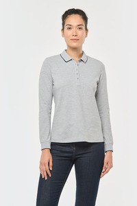 Kariban K281 - Women’s long-sleeved piqué knit polo shirt