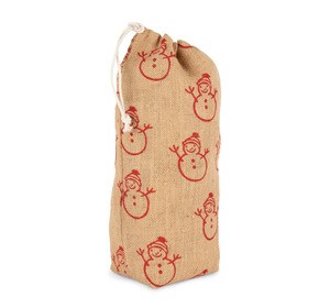 Kimood KI0726 - Bottle carrier with Christmas patterns