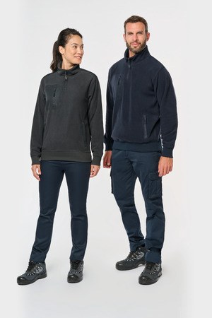 WK. Designed To Work WK905 - Unisex eco-friendly fleece with zipped neck