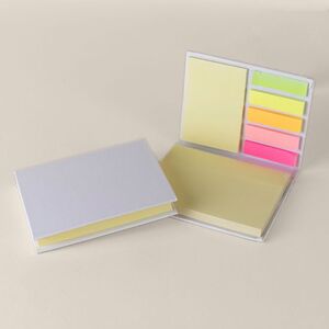 EgotierPro 39022 - White Hard Cover Sticky Note Set OVER