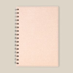 EgotierPro 50675 - Recycled Cardboard Notebook, 60 Lined Sheets CASEN